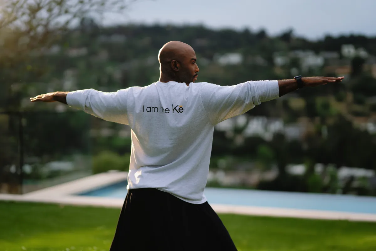 Karamo Brown promoting the Kē AI wellness app with a digital clone feature