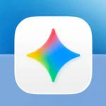 Colorful star icon on a white square with a blue gradient background.