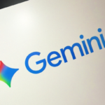 Google Gemini logo featuring a colorful, star-shaped icon next to the word "Gemini" in blue text on a white background.