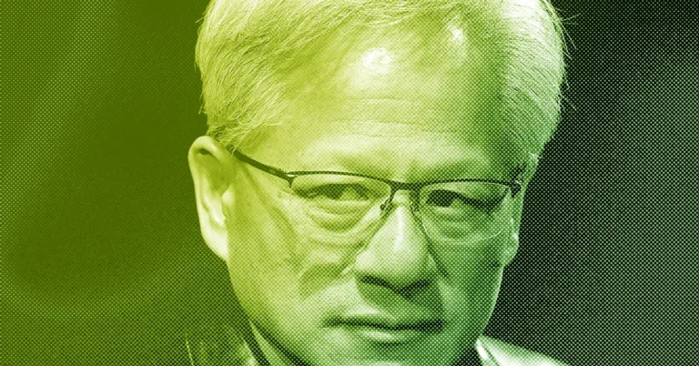 Man with glasses in a green-tinted, textured close-up portrait.