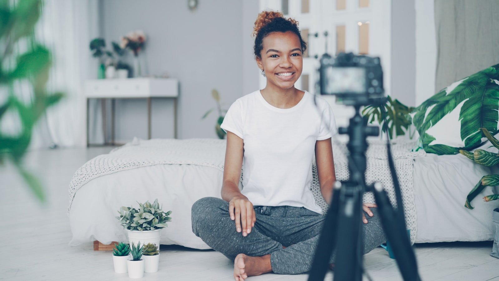 Creator working on AI influencers content on a laptop during new disclosure rules