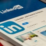 LinkedIn AI slop button on a social feed screen