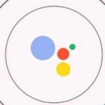 Four colored circles (blue, red, yellow, green) on a white background, encircled by three black concentric rings.