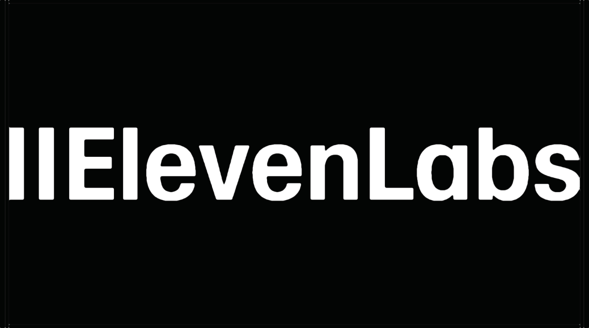 White "IIElevenLabs" text on a black background.