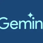The word "Gemini" with a star symbol above the "i" on a blue background