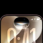 Close-up of iPhone screen showing time 0:41, date Wed Apr 1, and signal icons on a black background.