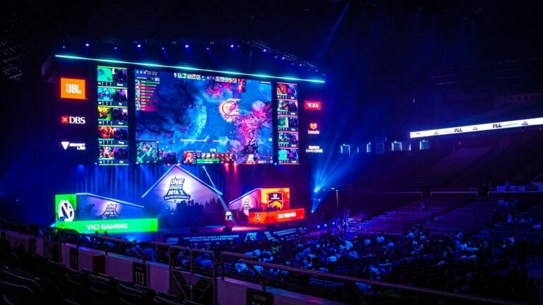 AI cheating in a StarCraft tournament with computer screens showing bot competition