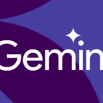 The word "Gemini" in white text on a purple background with a star symbol above the "i".