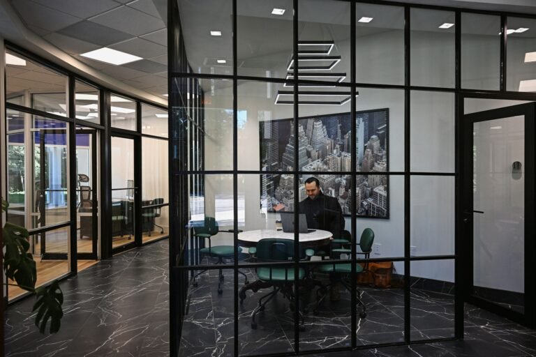 Anthropic public benefit fund announcement with company office background